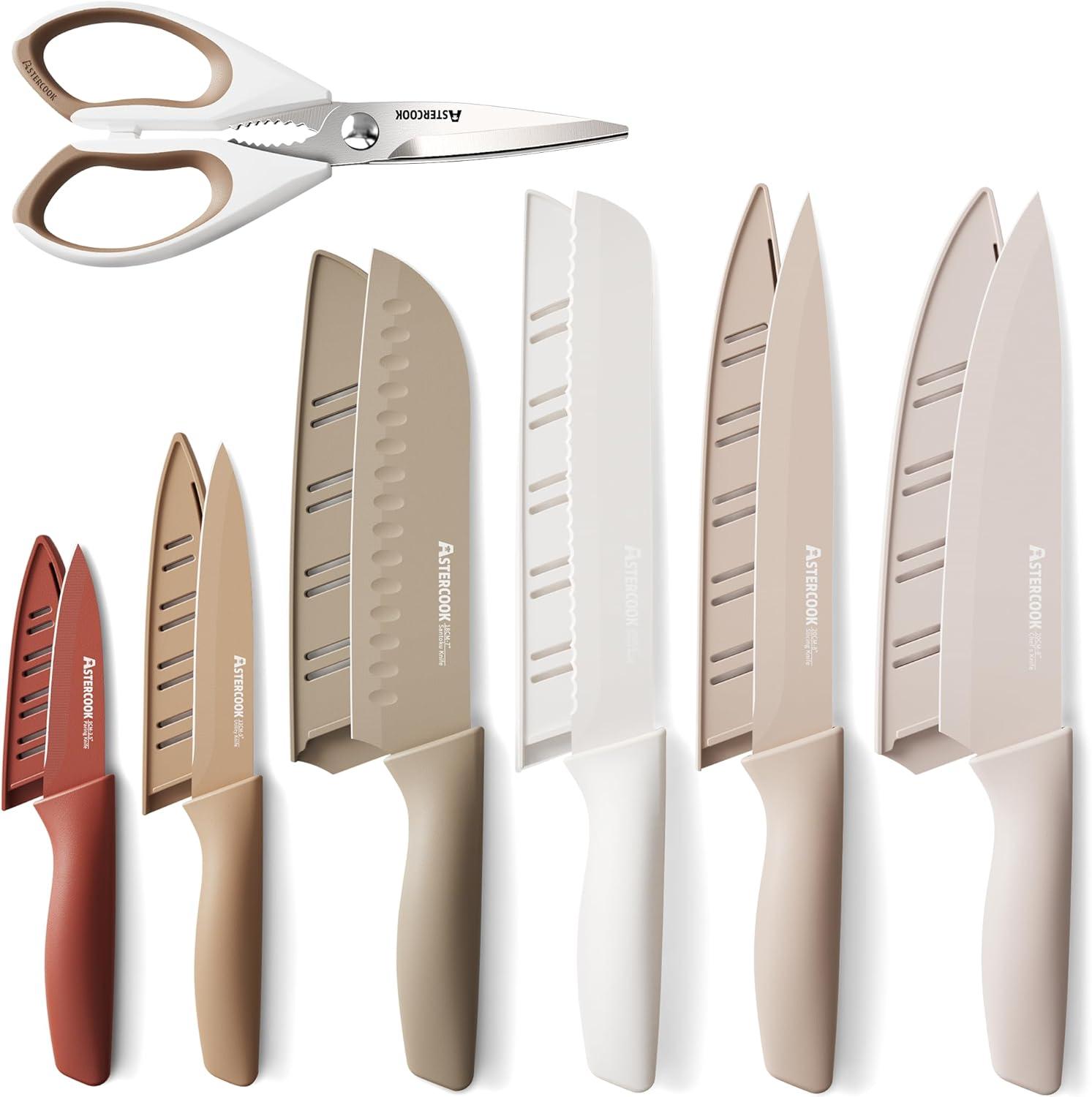 Best Knife Set – Astercook Knife Set, 13 Pieces Kitchen Knives Review
