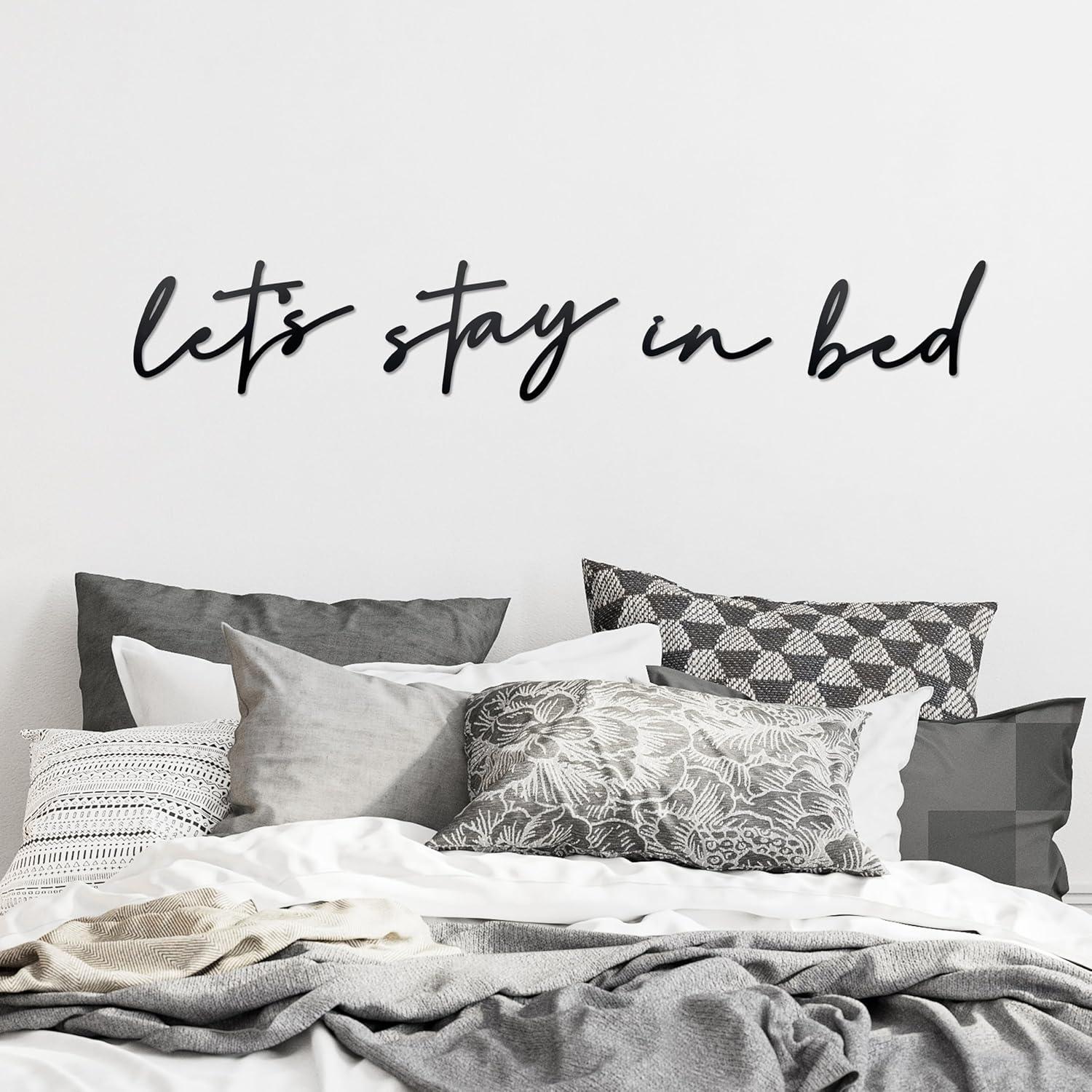 Best Home Decor – Noxozoqm Let’s Stay in Bed Metal Sign Review