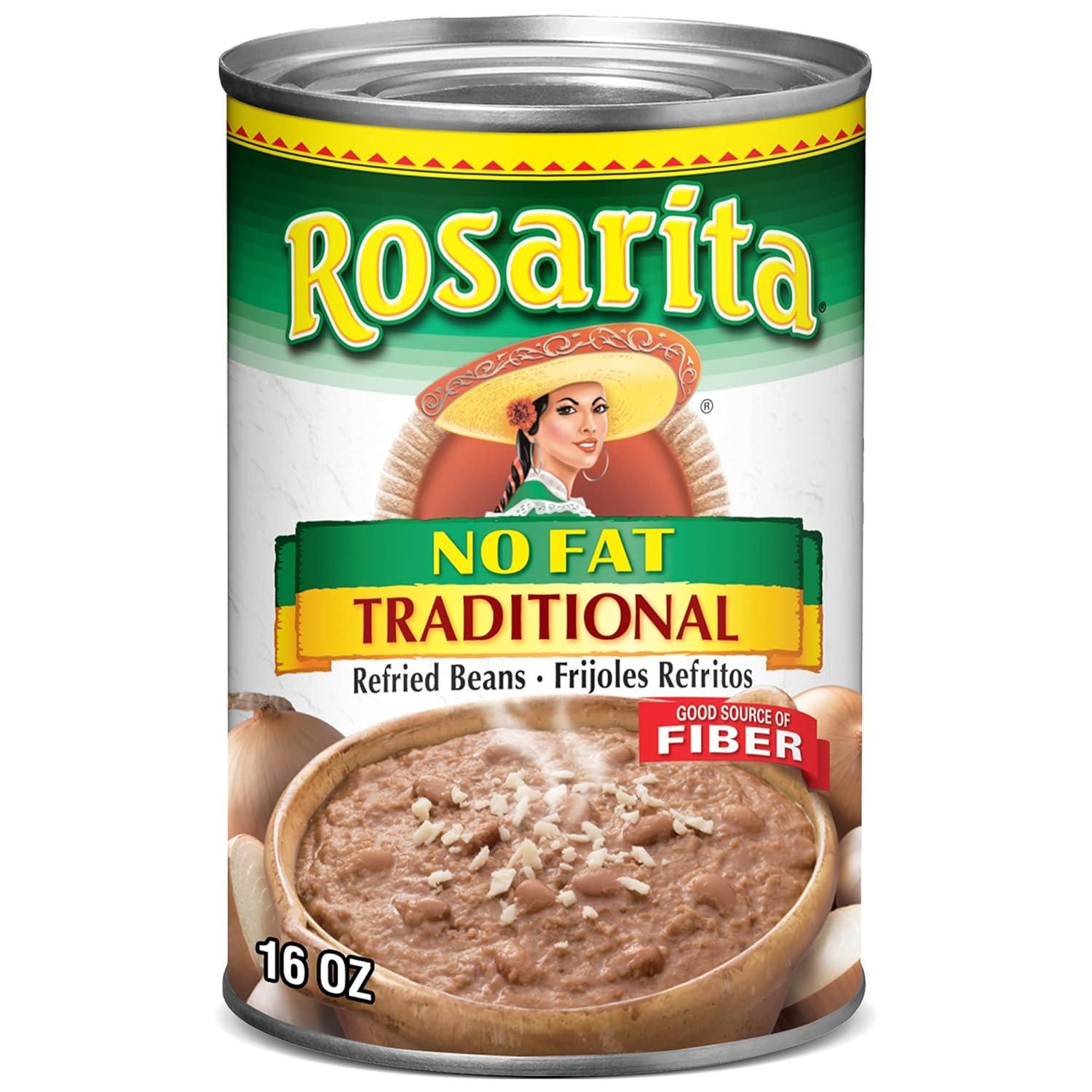 Best No Fat Refried Beans – Rosarita Traditional 16 oz Review