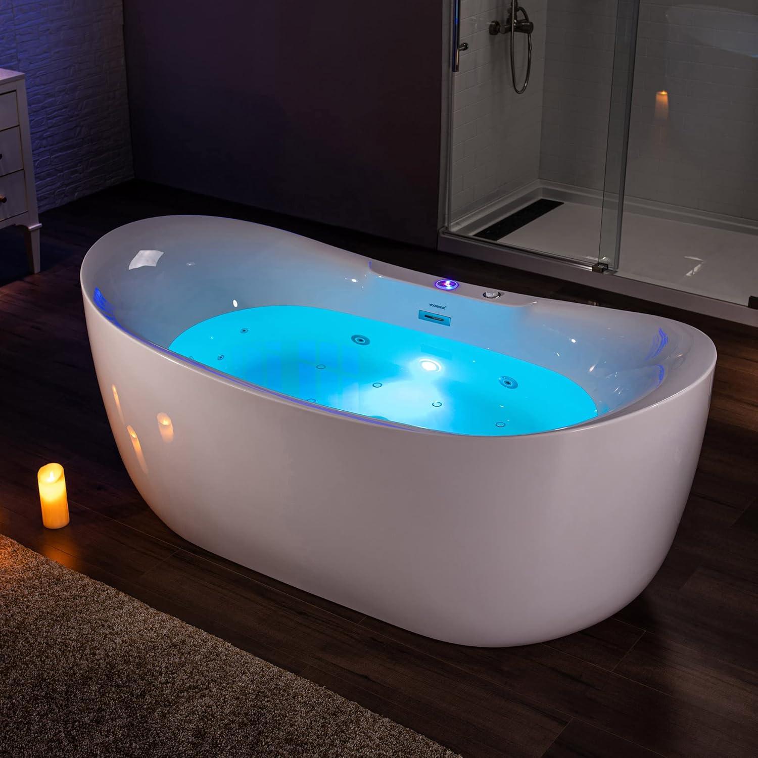 Best Soaking Bathtub – WOODBRIDGE 72″ Whirlpool Heated Tub Review