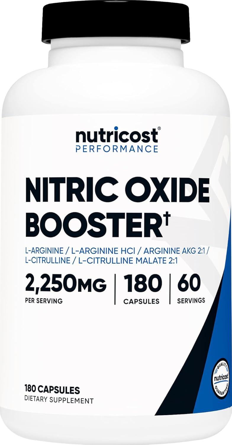 Best Nitric Oxide Booster – Nutricost 2250mg, 180 Capsules Review
