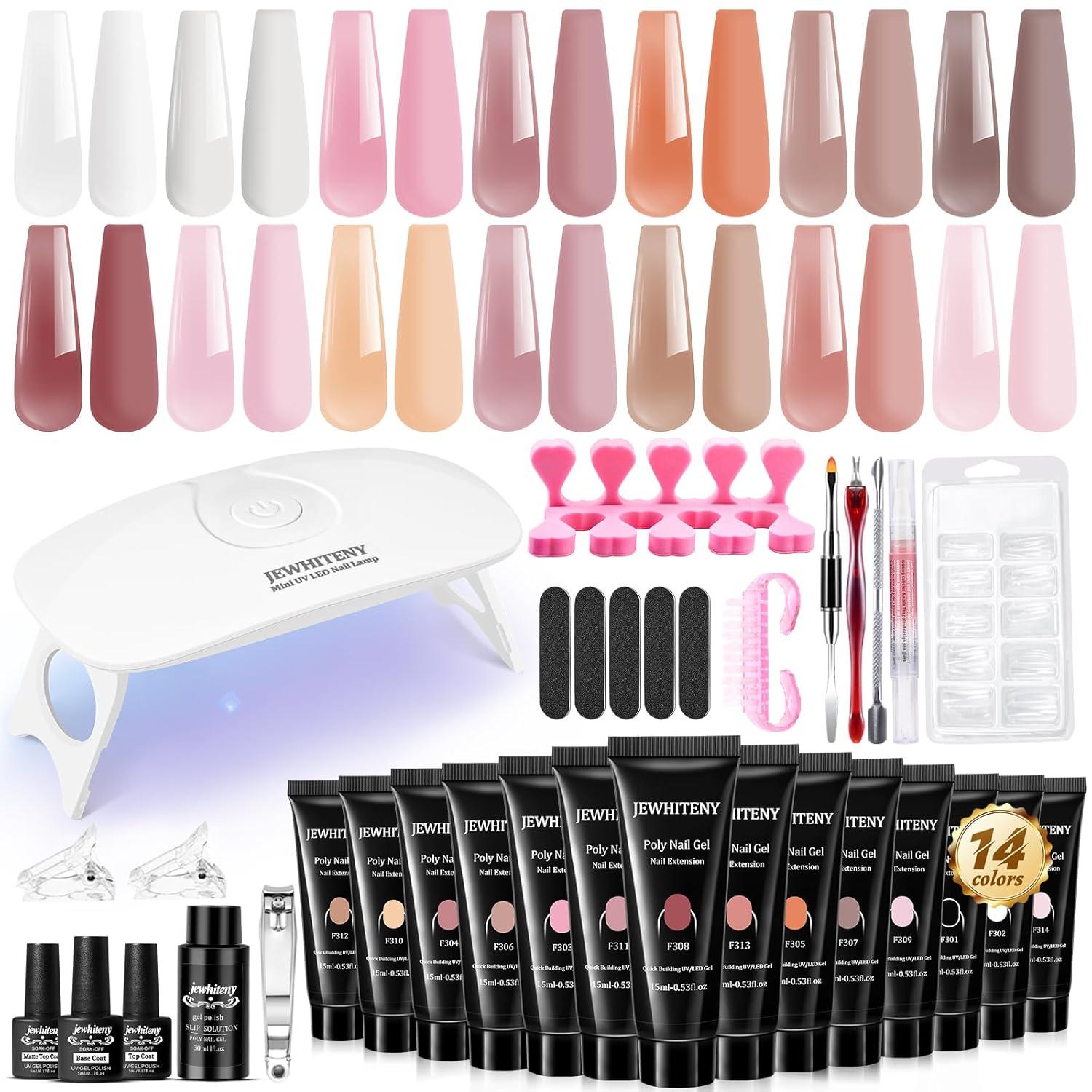 Best Nail Kit – JEWHITENY Poly Extension Gel Nail Kit Review