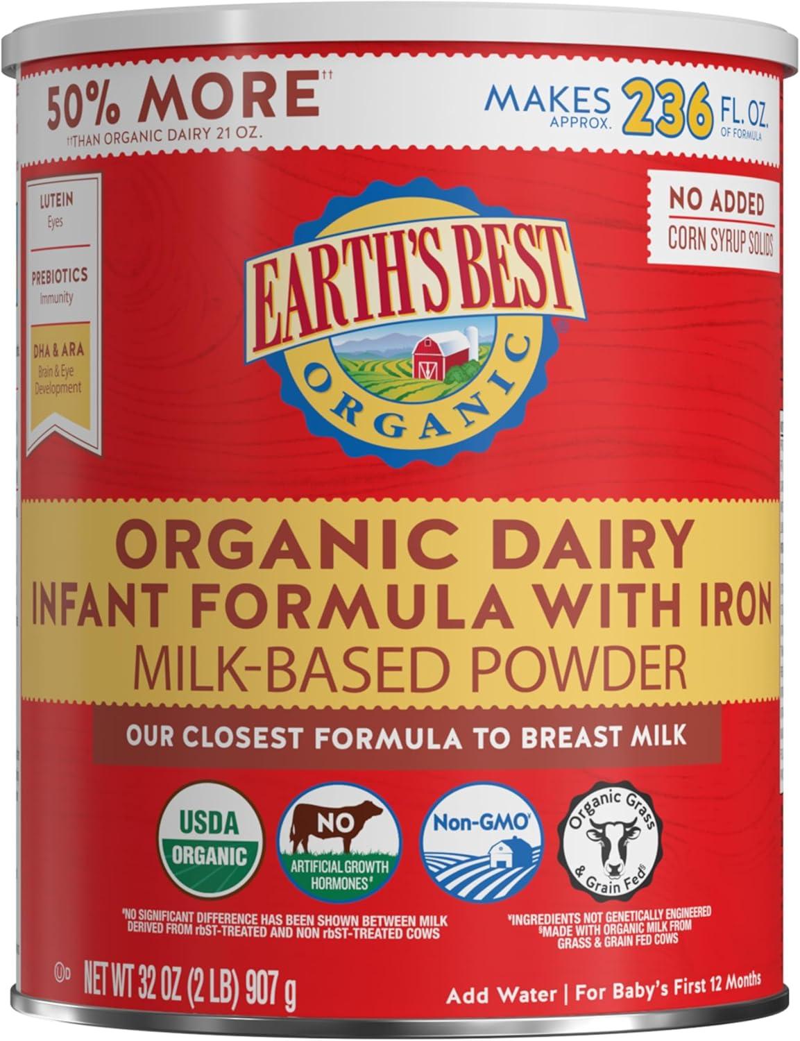 Best Organic Baby Formula – Earth’s Best 0-12 Months Review