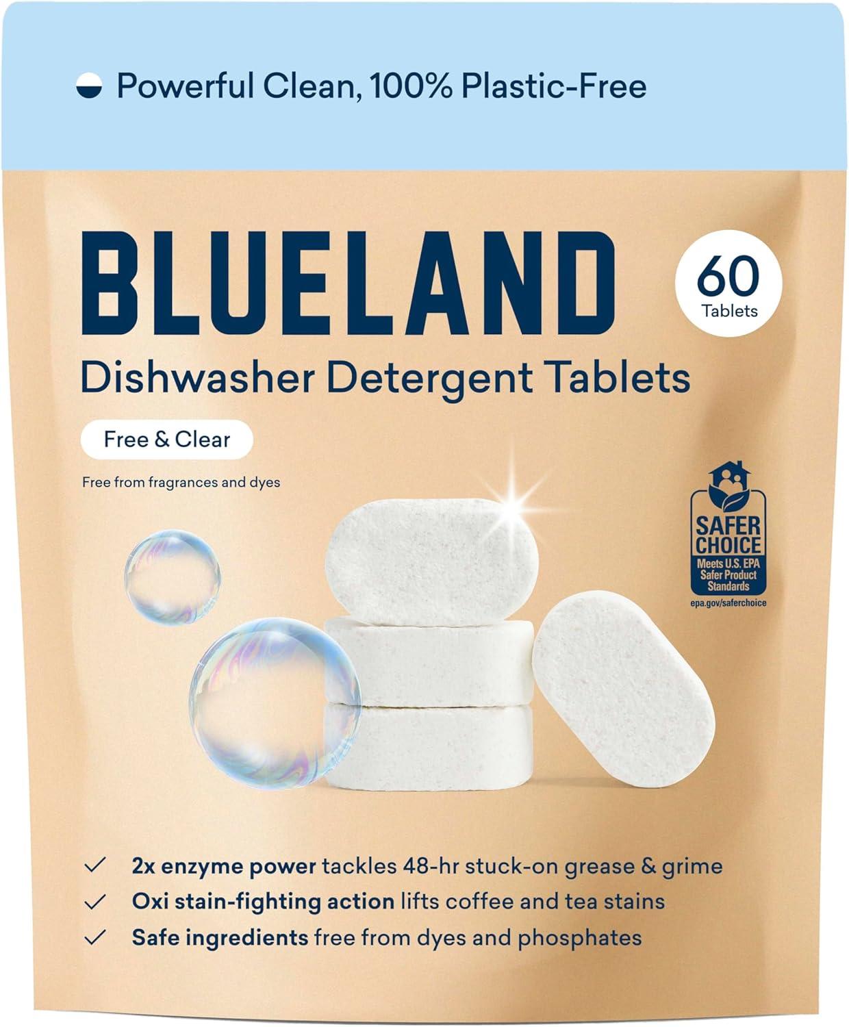 Best Dishwasher – BLUELAND 100% Plastic-Free Detergent Tablets Review