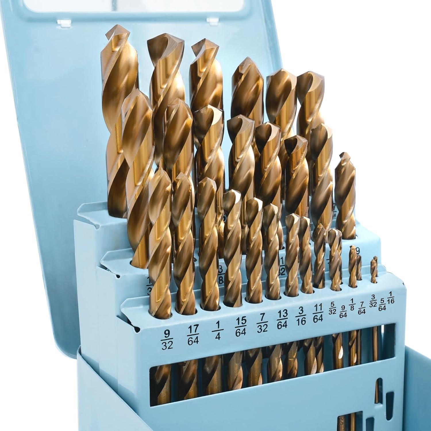 Best Cobalt Drill Bit Set – 29Pcs M35 HSS Review for Precision