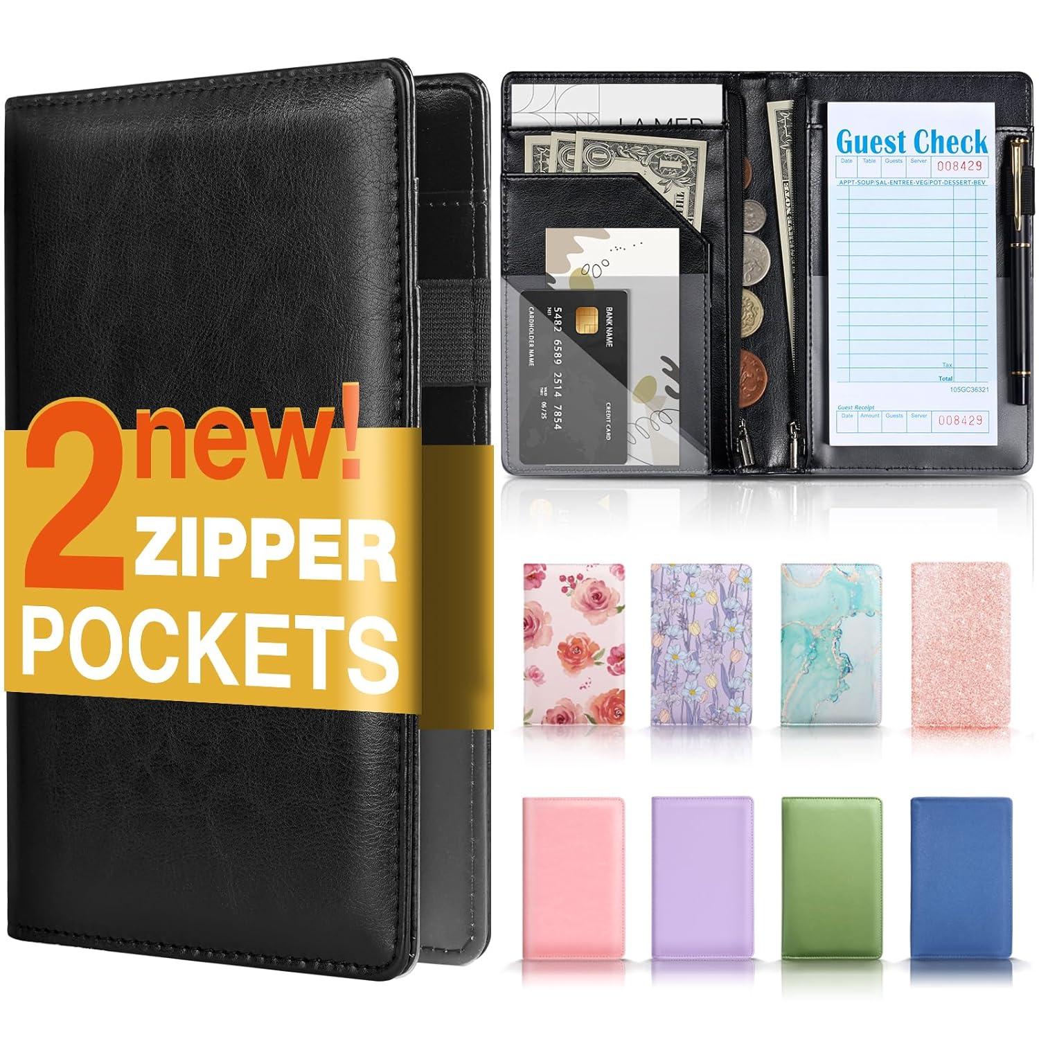 Best Server Book – Forvencer Server Book with 2 Zipper Pockets Review