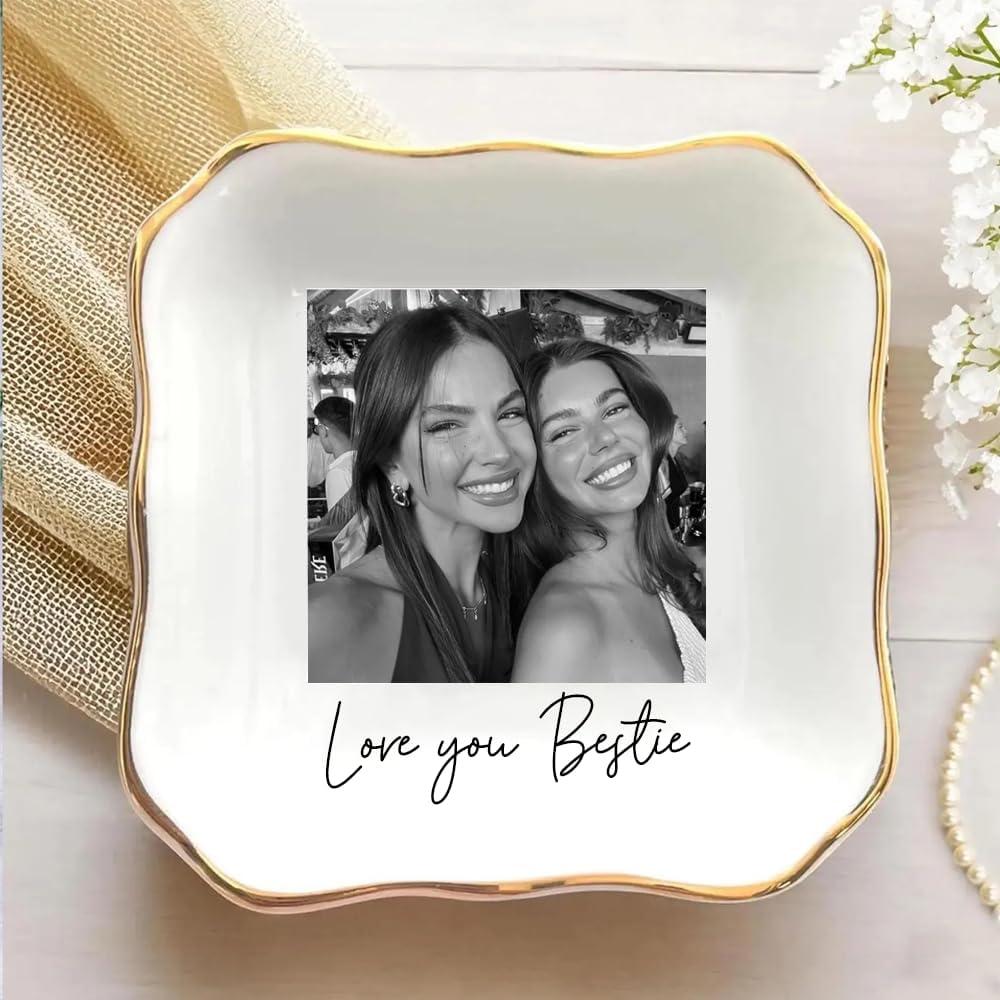 Best Jewelry Dish – Personalized Bestie Photo Jewelry Dish Review