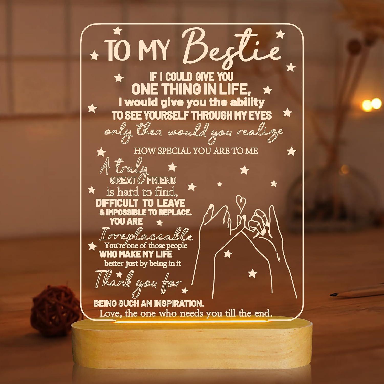 Best Night Light – to My Bestie Gifts 3D Illusion Lamp Review