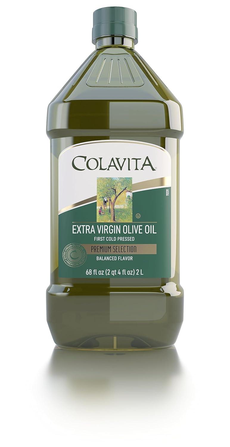 Best Olive Oil – Premium Selection Extra Virgin Olive Oil, 68 Oz – First Cold Pressed, Ideal for Roasting, Baking, Dressings – Imported from Italy by Colavita Review