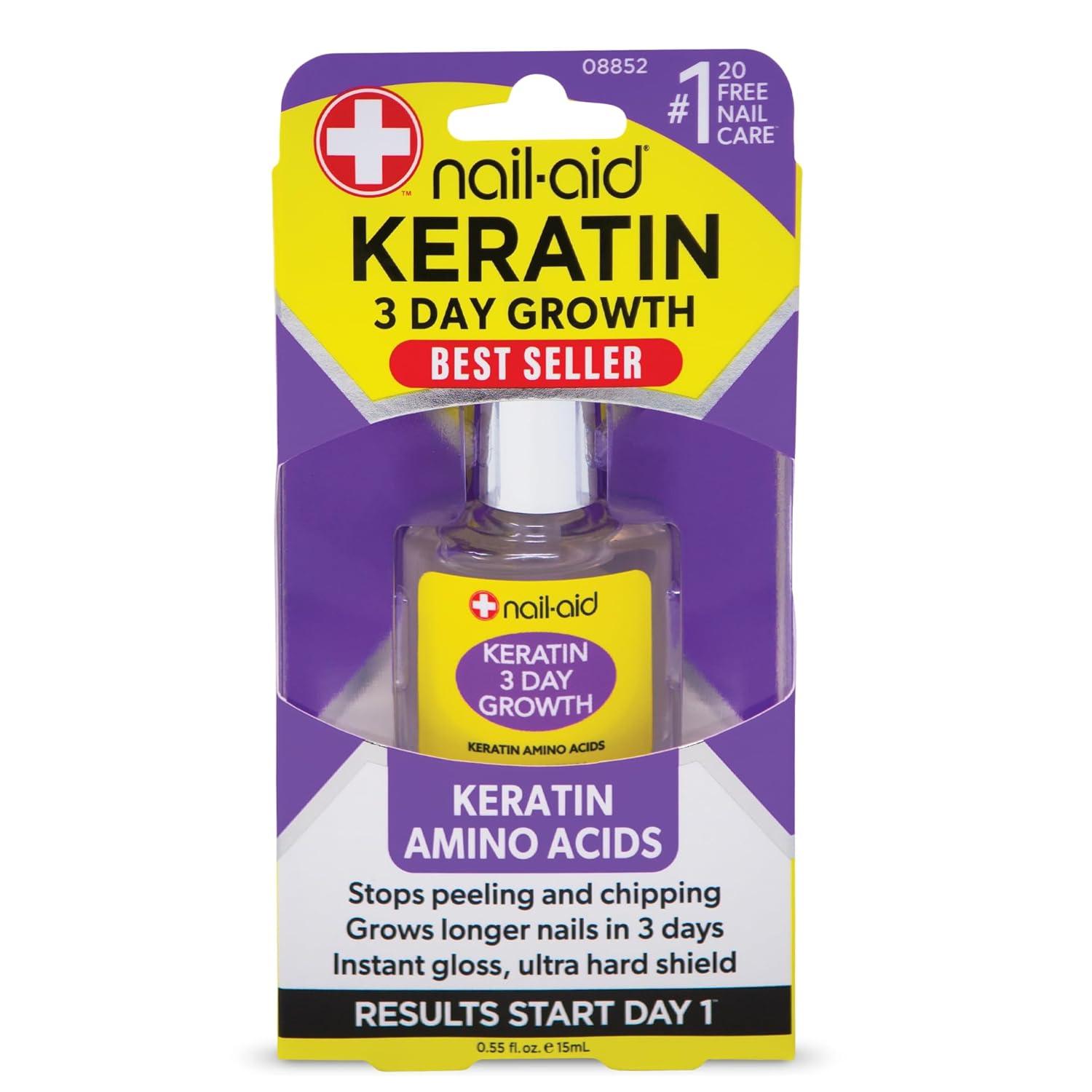 Best Nail Treatment – Nail-Aid Keratin 3 Day Growth Review