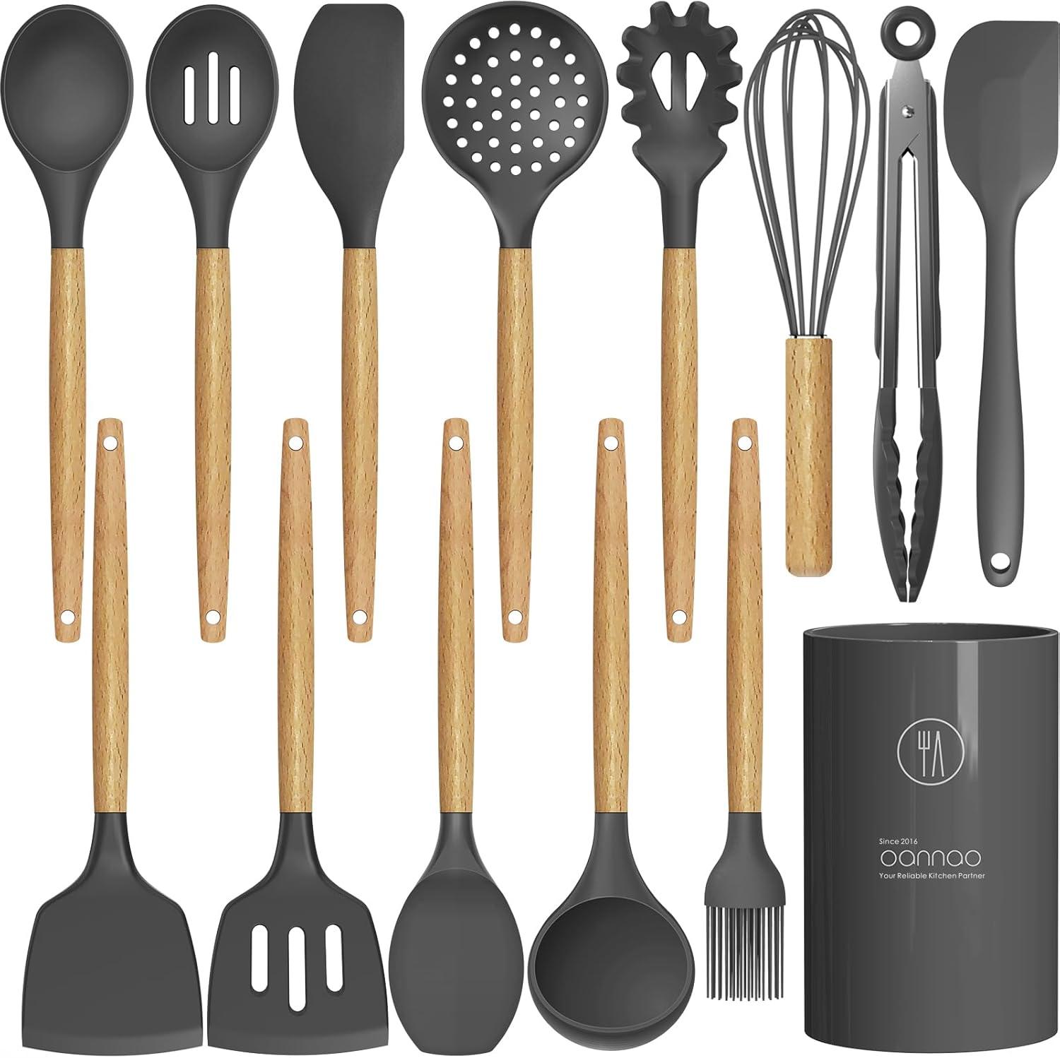 Best Kitchen Utensils – oannao Silicone Cooking Utensils Set Review