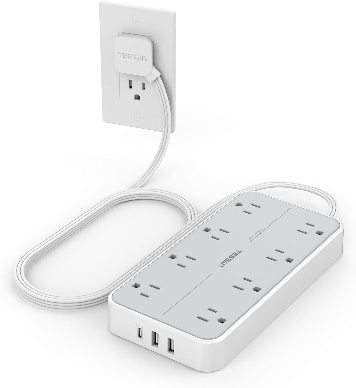 Best Power Strip – TESSAN Surge Protector with 8 Outlets and USB Review