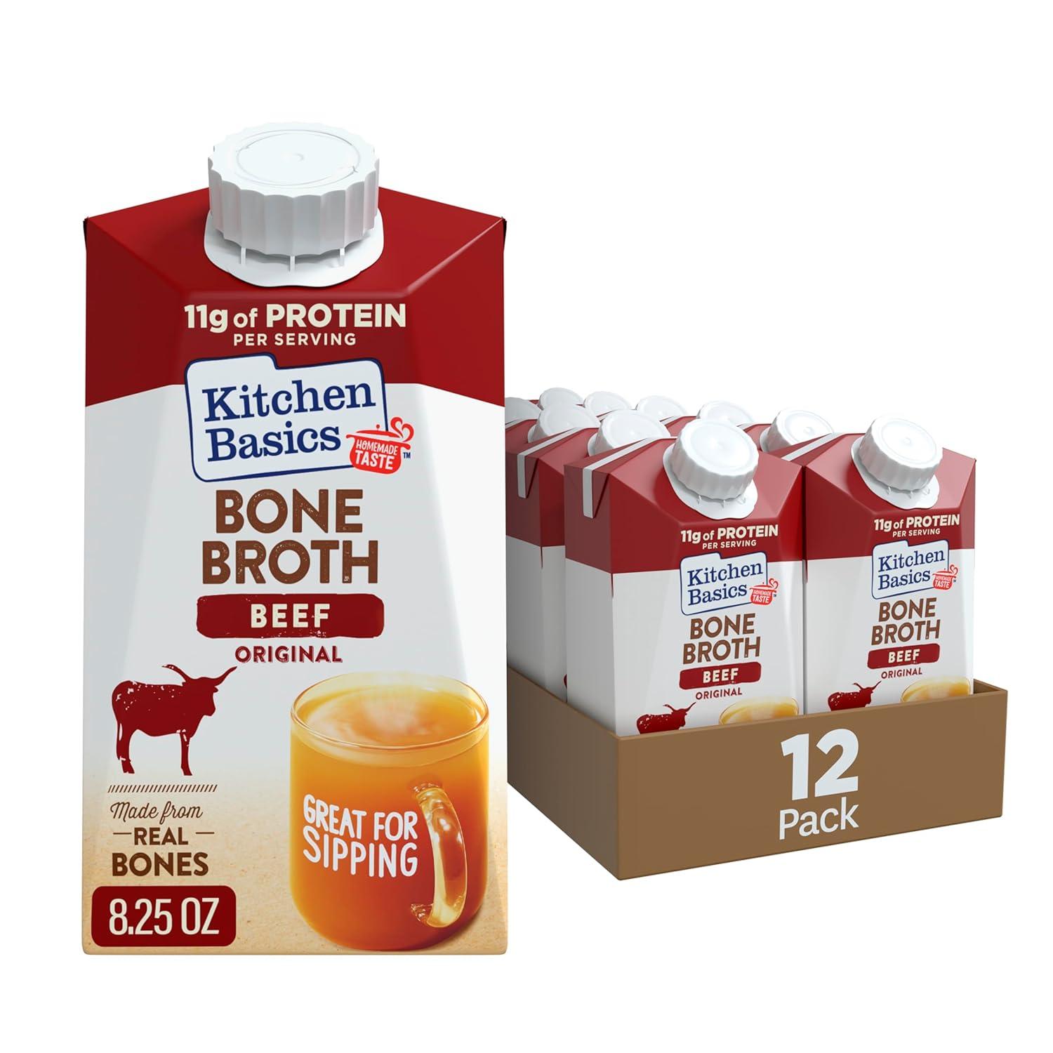 Best Beef Broth – Kitchen Basics Beef Bone Broth, 8.25 oz Review