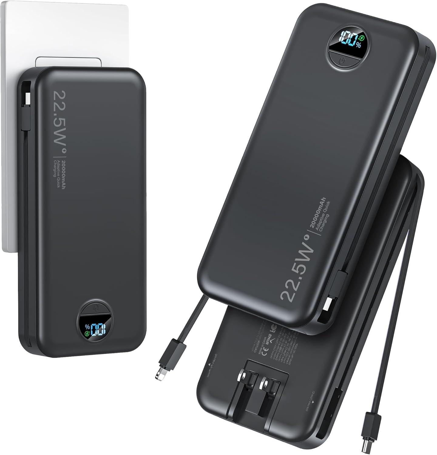 Best Portable Charger – 20000mAh Ultra Charger with Built-in Cables Review