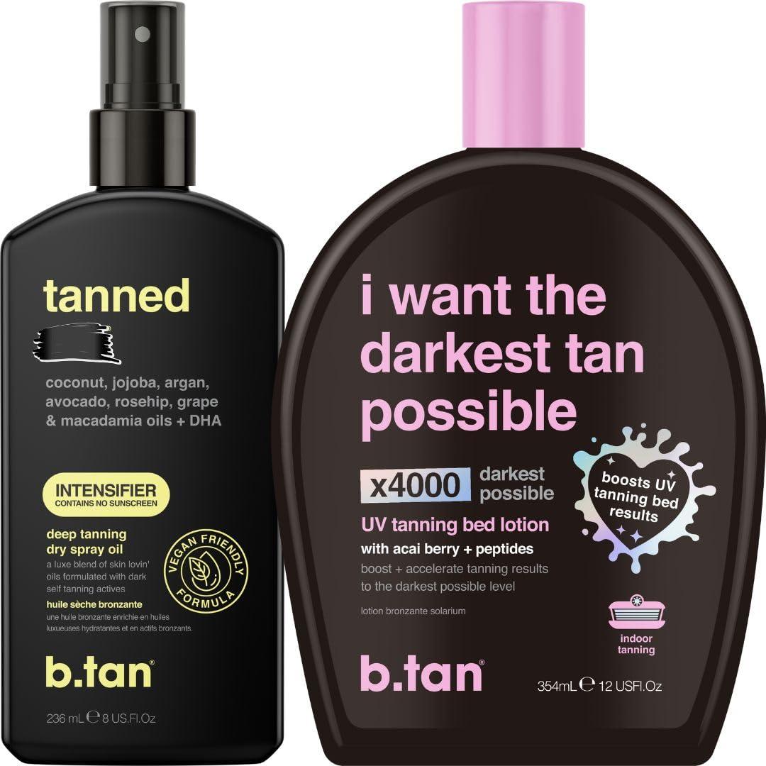 Best Tanning Lotion – b.tan Tanning Oil & UV Tan Bed Lotion Kit Review