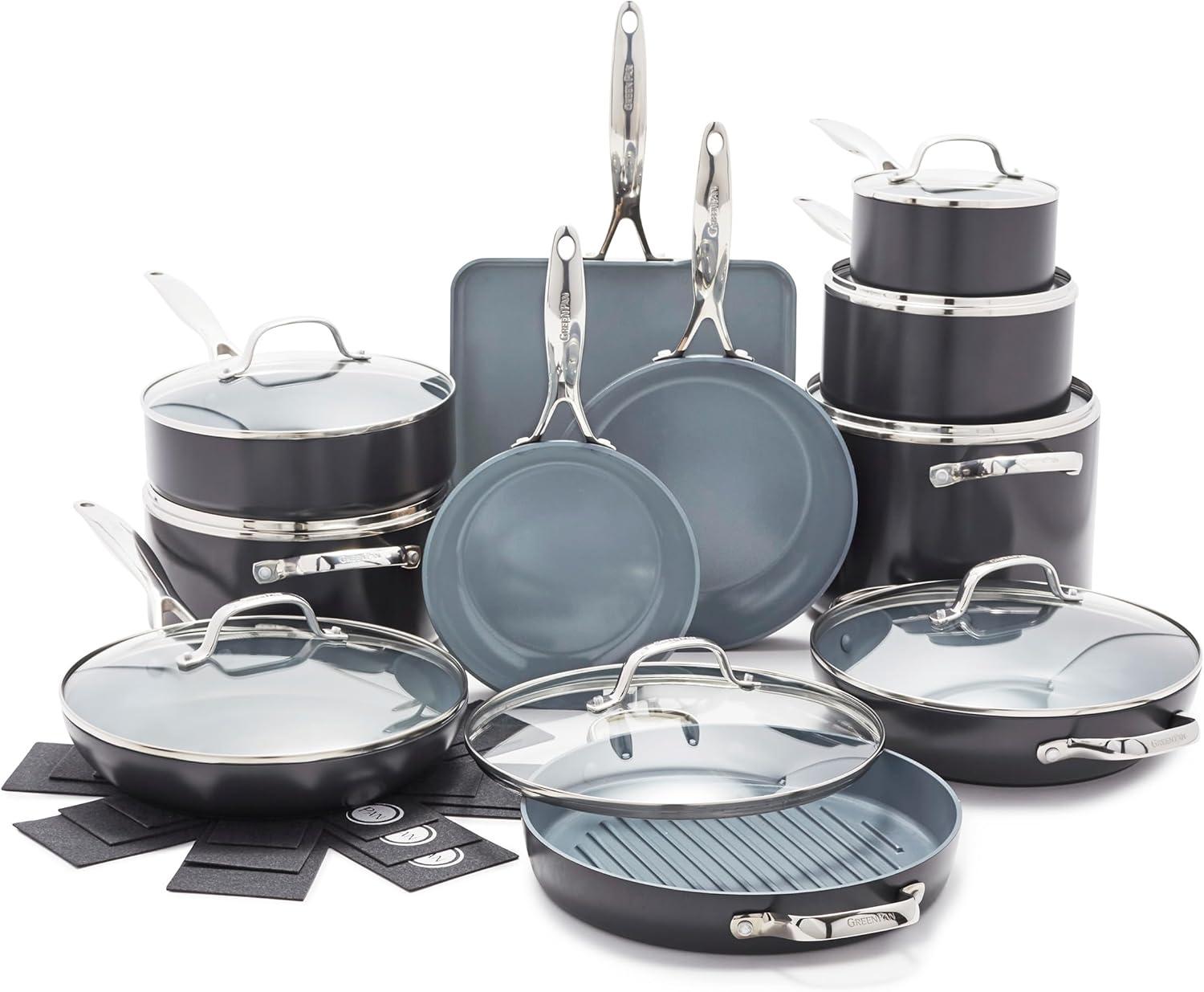 Best Cookware – GreenPan 22 Piece Valencia Pro Ceramic Nonstick Cookware Set Review