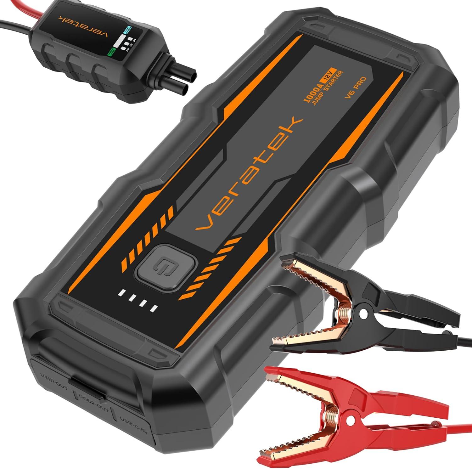 Best Jump Starter – Veratek V6 Pro 1000A Car Battery Review