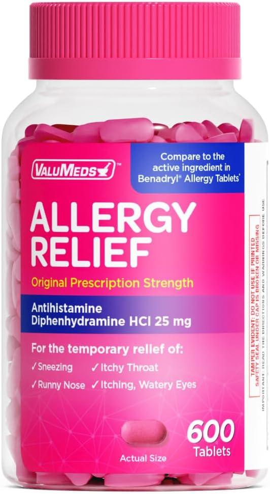 Best Allergy Medicine – ValuMeds Antihistamine Diphenhydramine Review