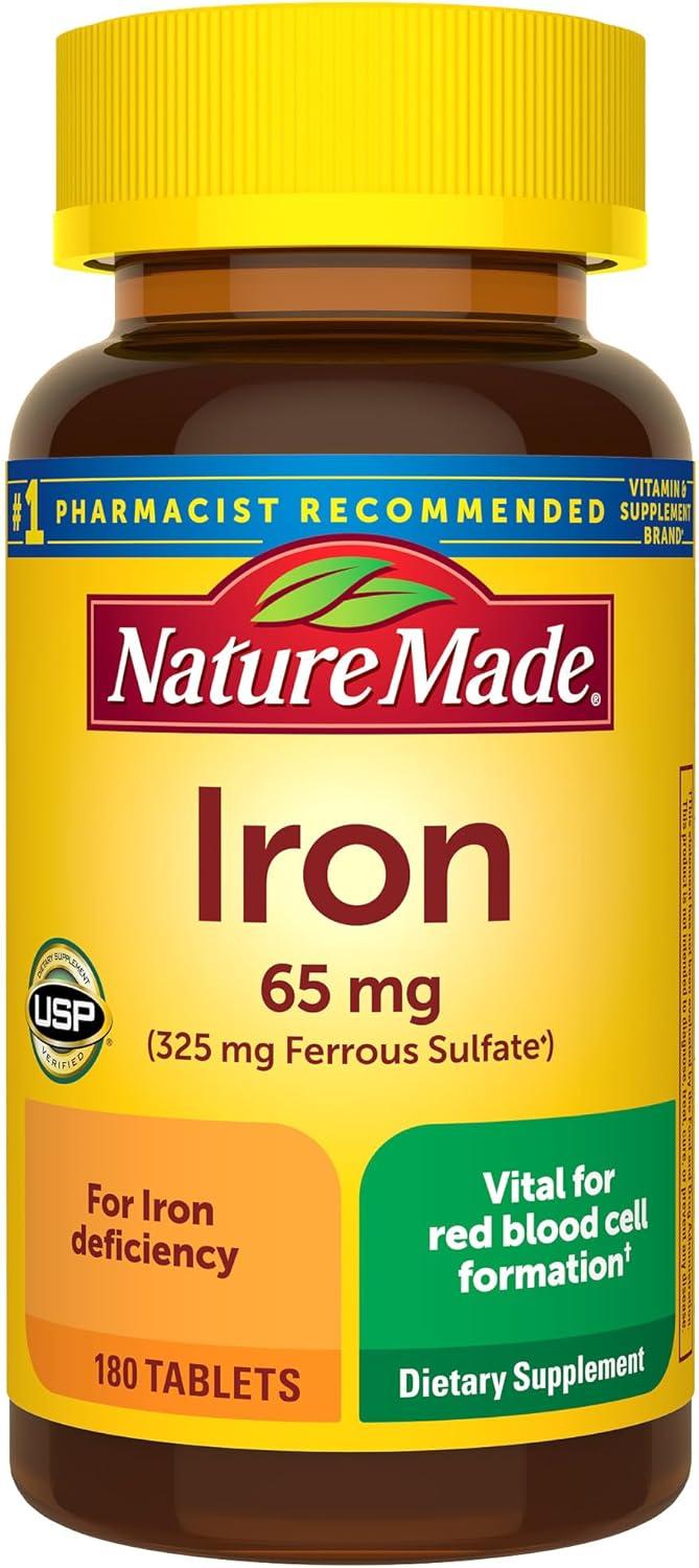 Best Iron Supplement – Nature Made Iron 65 mg Tablets Review