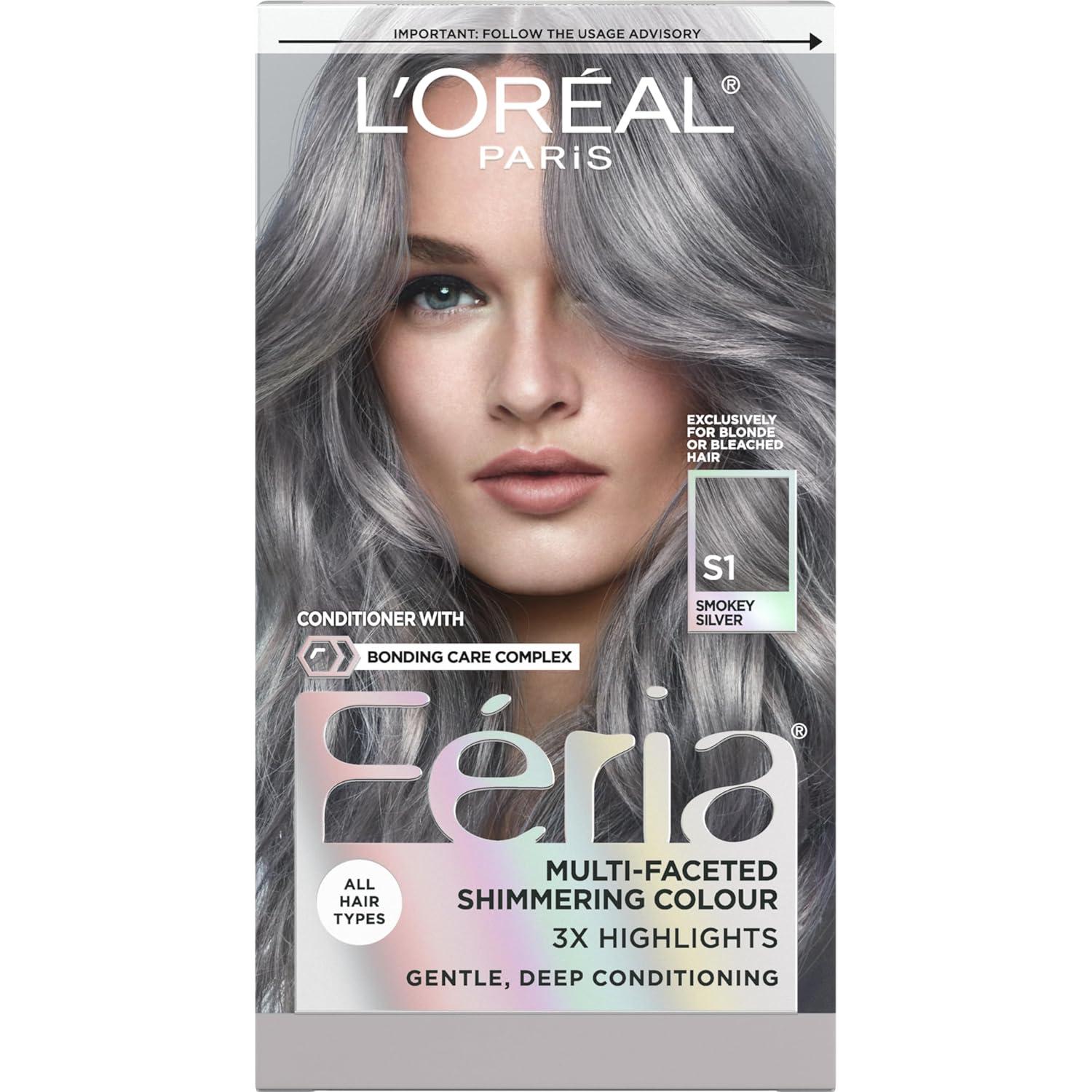Best Hair Color – L’Oreal Paris Feria Smokey Silver Kit Review