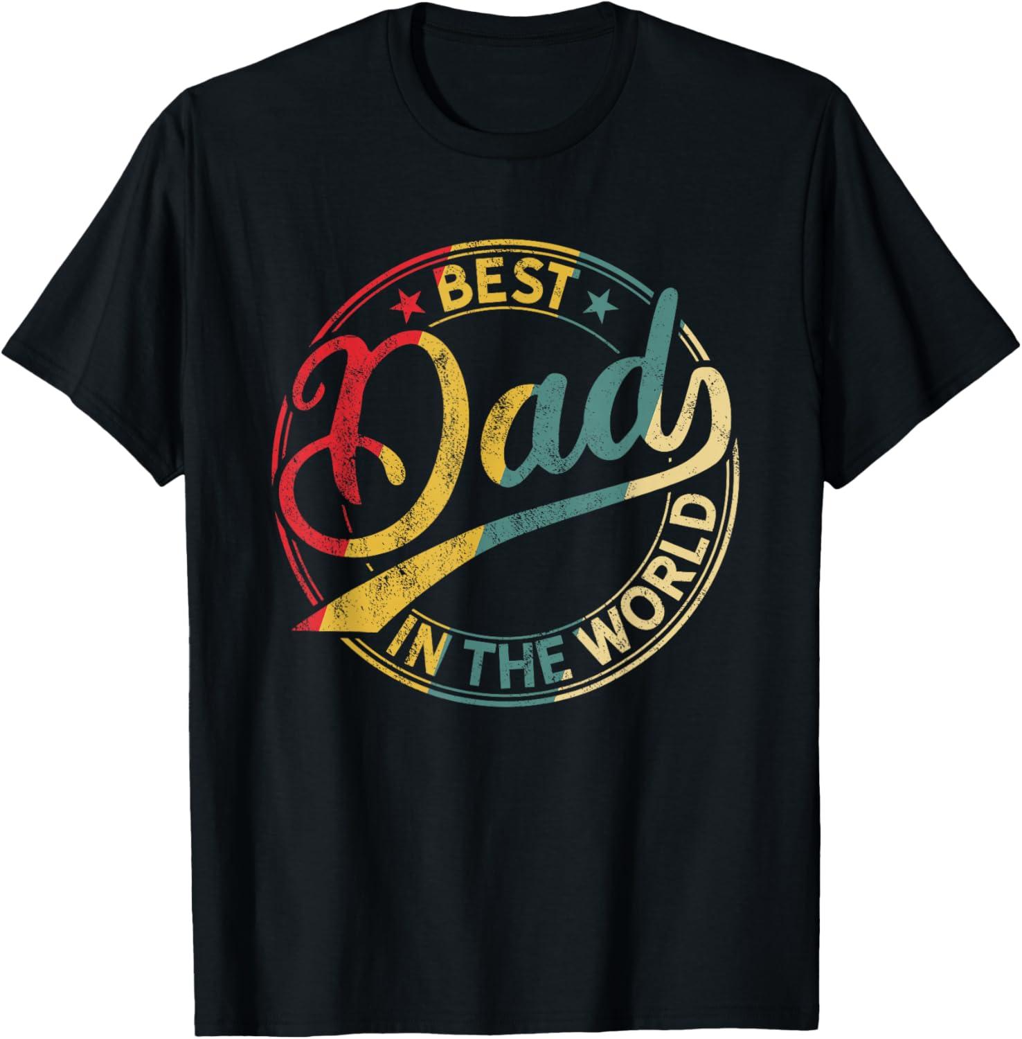 Best Men’s Apparel – Best Dad in The World Vintage Dad T-Shirt Review