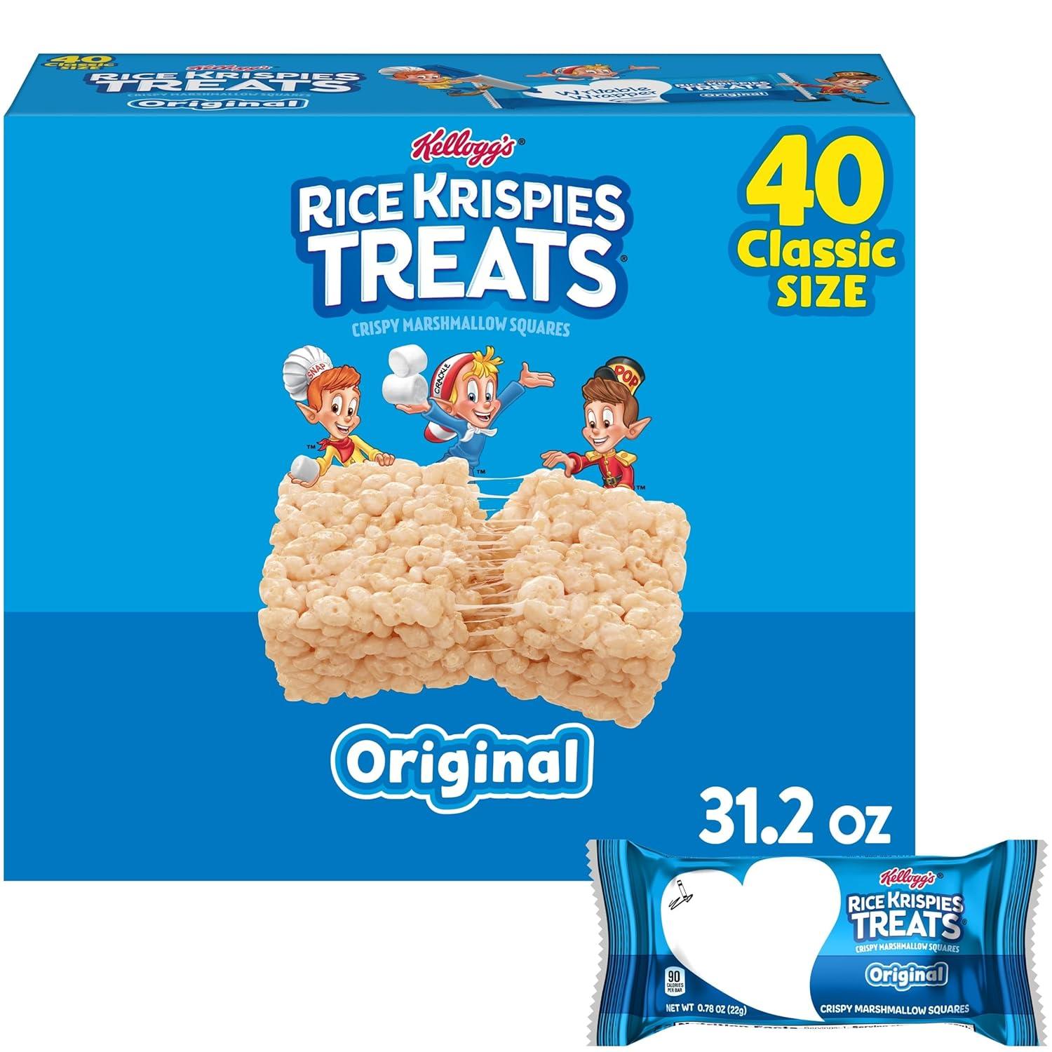 Best Kids Snacks – Rice Krispies Treats Crispy Marshmallow Squares Review
