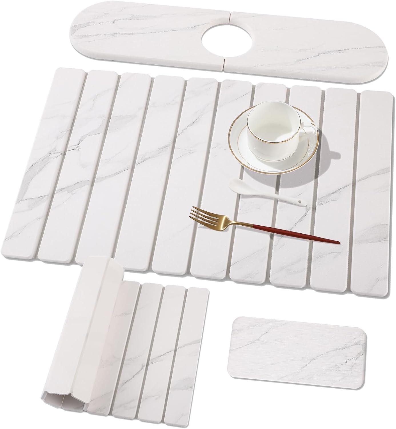 Best Kitchen Drying Mat – 3 PCS Large Stone Dish Drying Mat Review