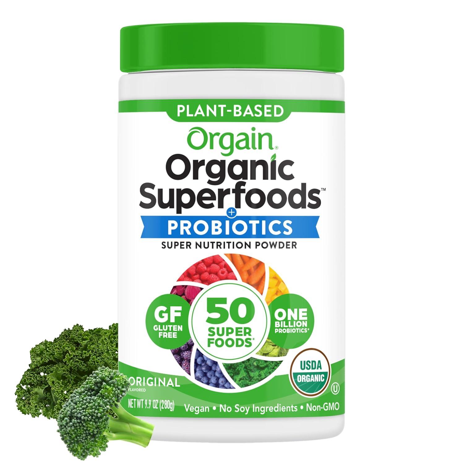 Best Probiotic – Orgain Organic Greens Powder + 50 Superfoods Review