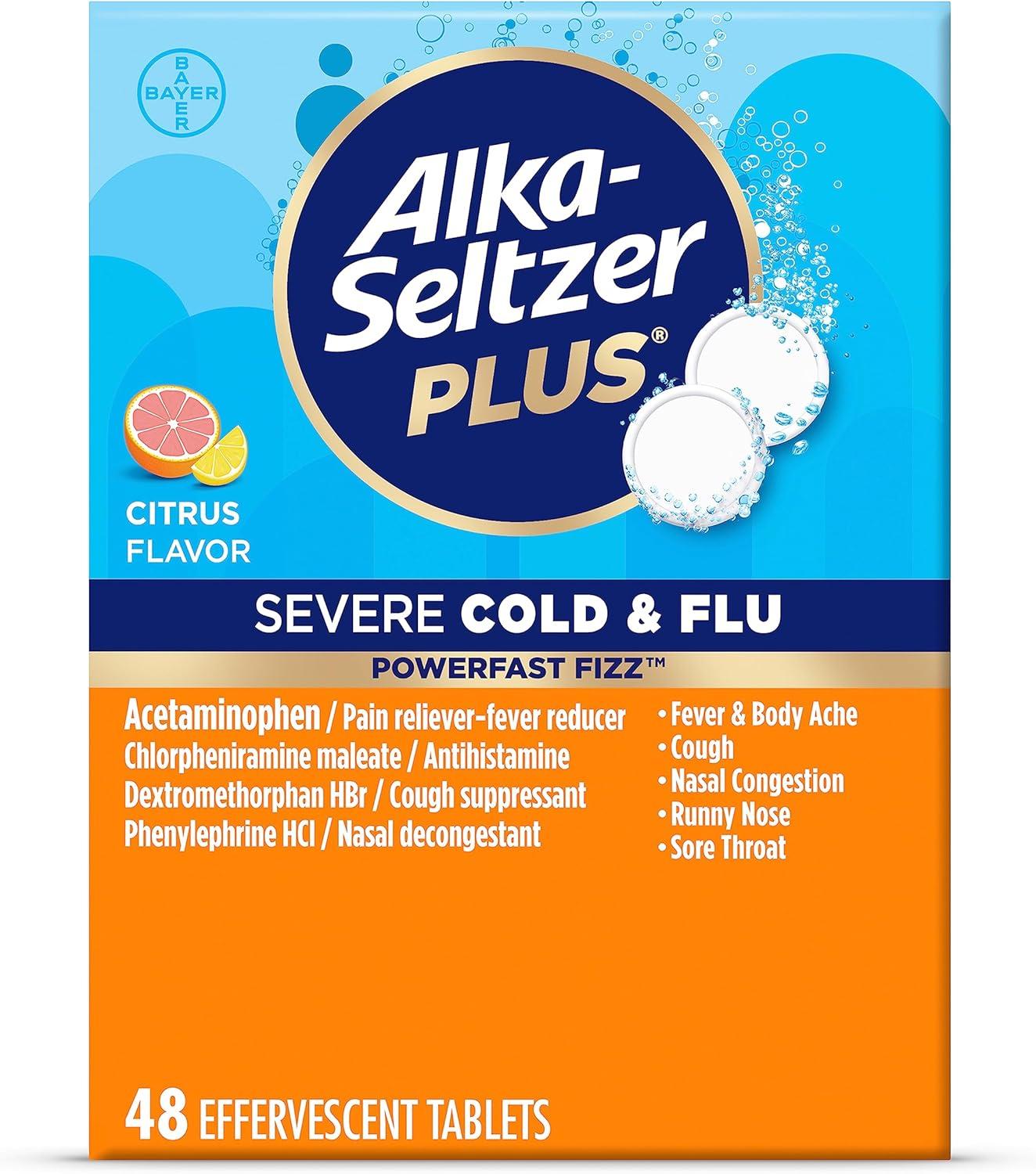 Best Cold & Flu Medicine – ALKA-SELTZER PLUS Effervescent Tablets Review