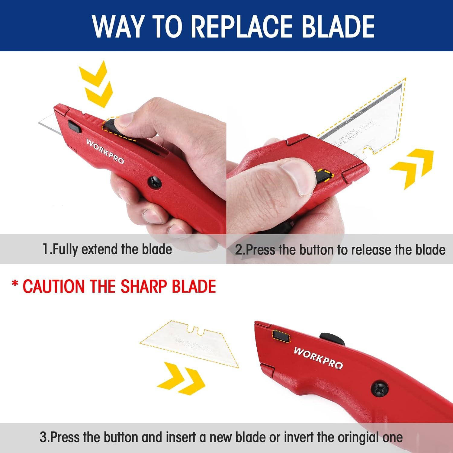 Best Utility Knife – WORKPRO Premium Retractable Box Cutter Review