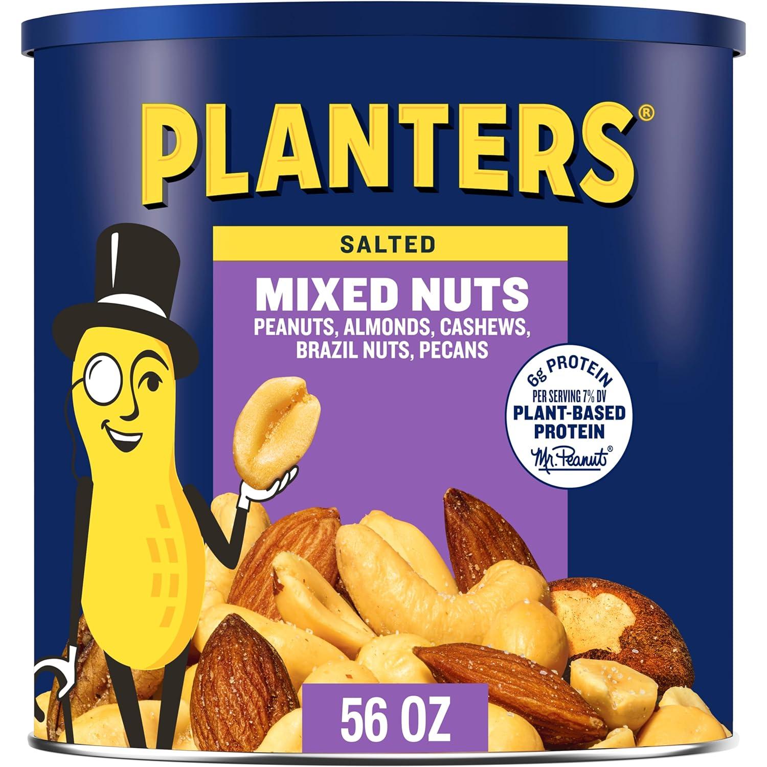Best Snack Option – PLANTERS Salted Mixed Nuts Review