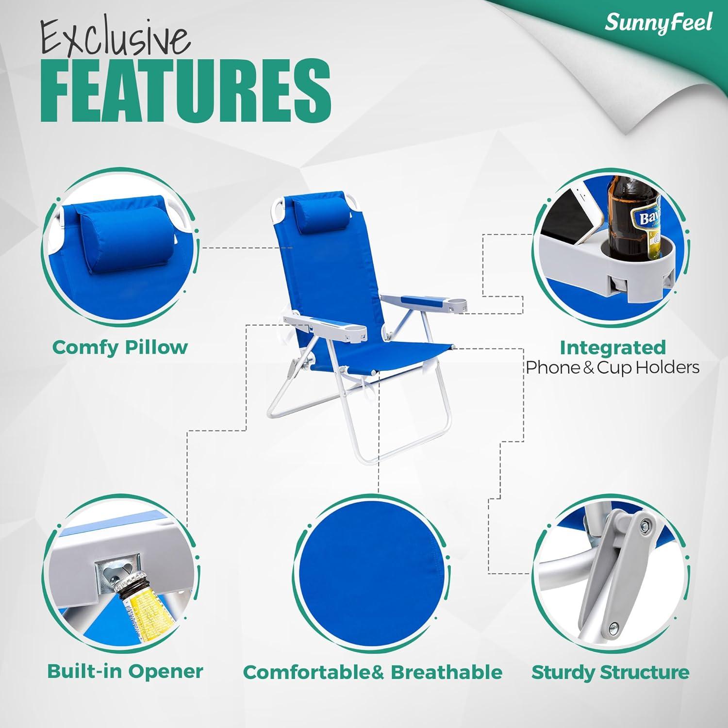 Best Outdoor Chair – SUNNYFEEL Oversized Tall Folding Beach Chair Review