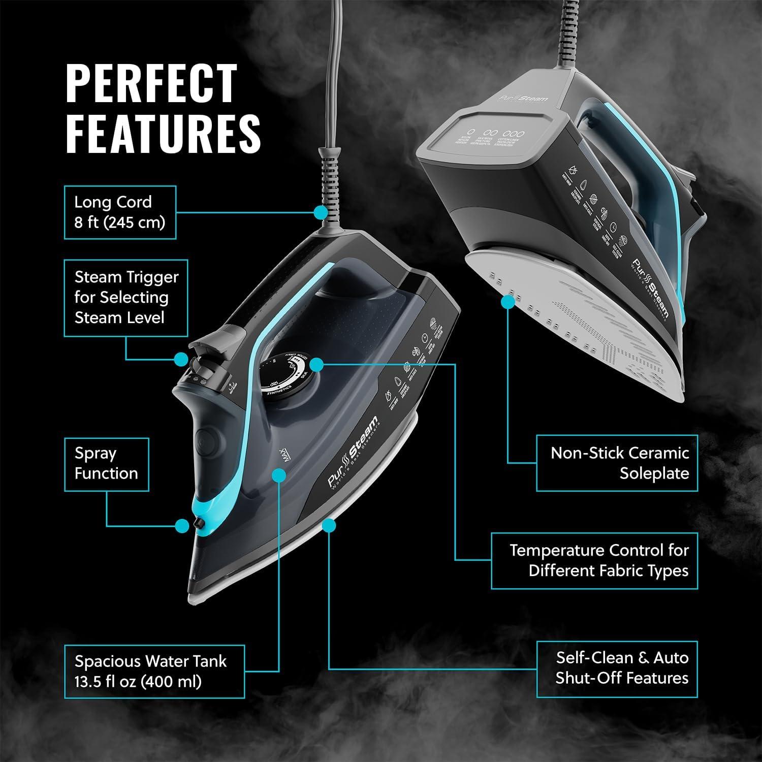 Best Steam Iron – Pursteam SteamBurst+ 1750W Steam Iron Review
