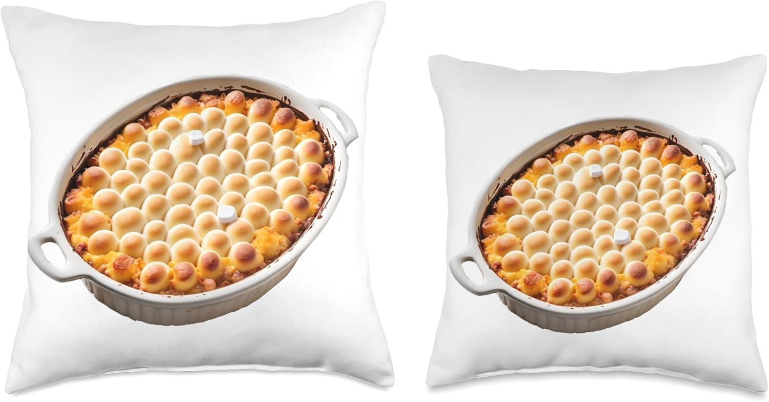 Best Home Decor – Sweet Potato Casserole with Marshmallows Throw Pillow Review