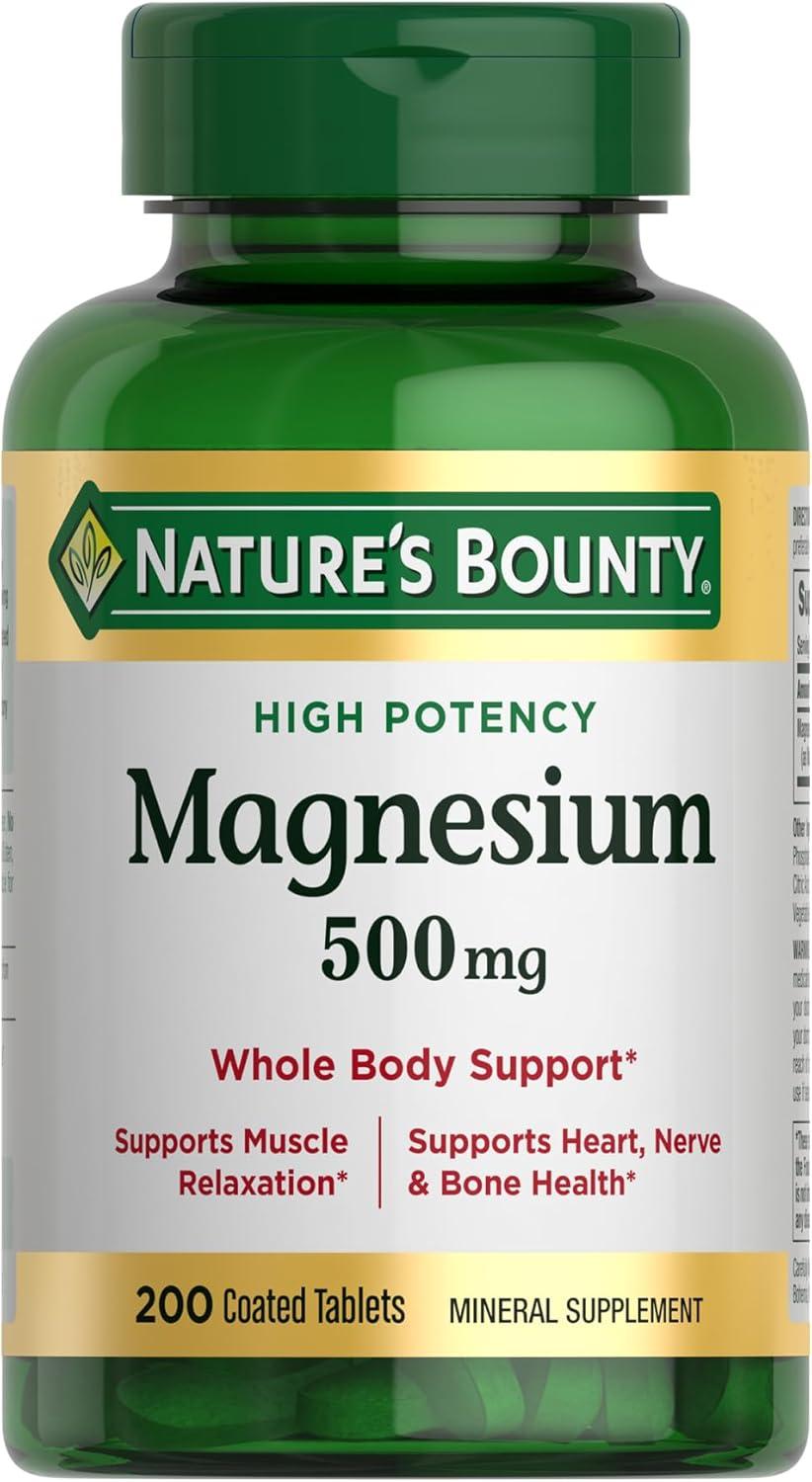 Best Magnesium Supplement – Nature’s Bounty 500 mg Review