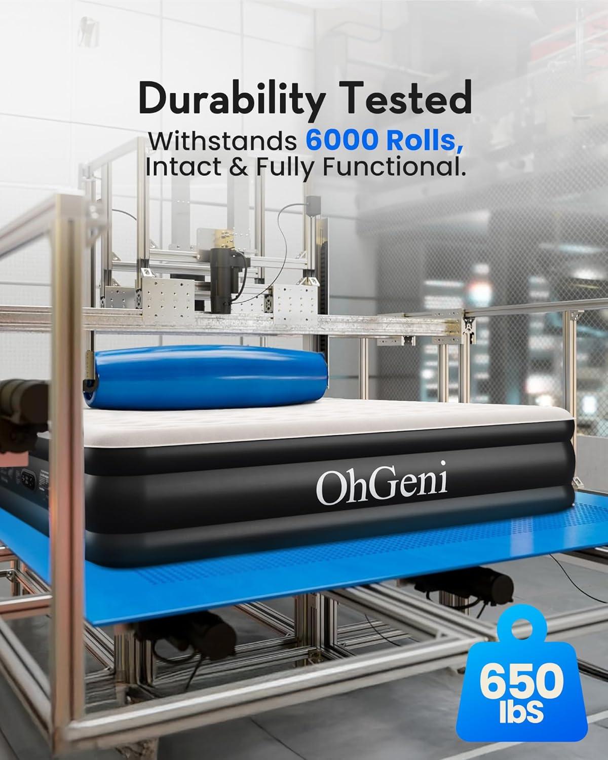 Best Air Mattress – OhGeni Queen Air Mattress with Built in Pump Review