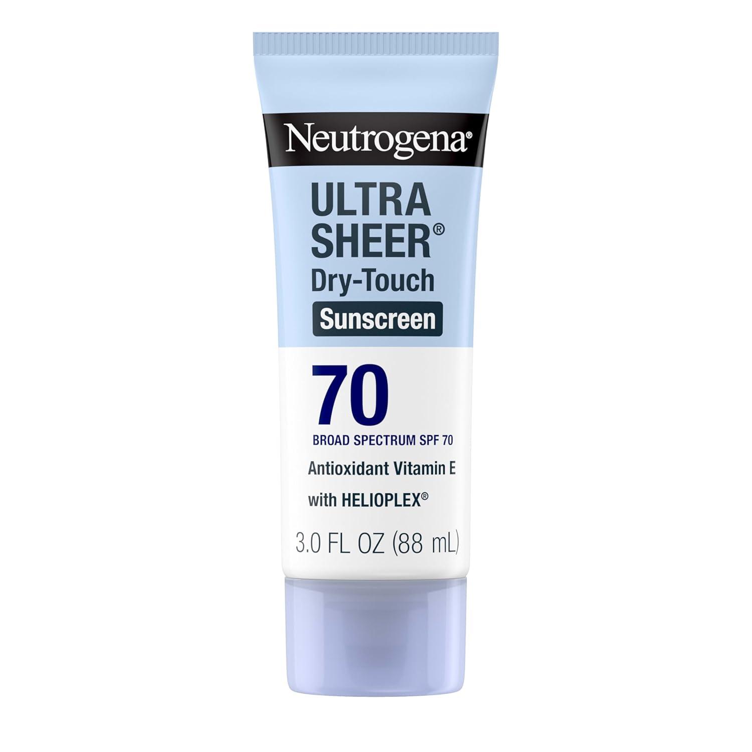 Best Sunscreen – Neutrogena Ultra Sheer Dry-Touch SPF 70 Review