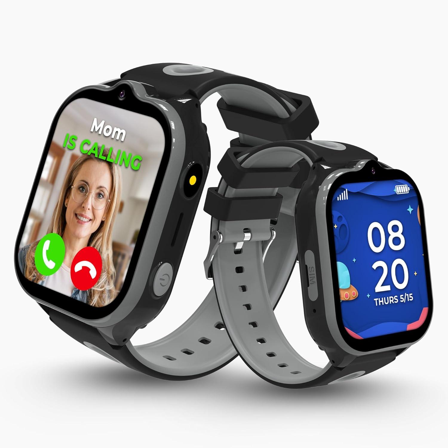 Best Electronics – Smart Watch – Best Kid-Safe Phone Watch, Precision Real-Time GPS Tracking, Calls, Texts, Activity Tracking, School Mode, Parental Controls, SOS Review